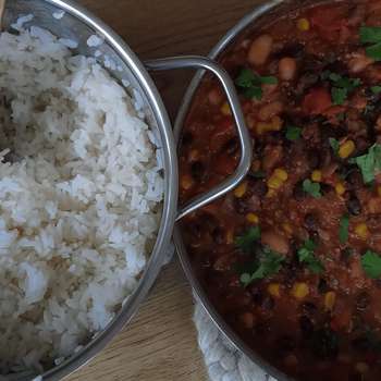Chili sin carne (med majs)